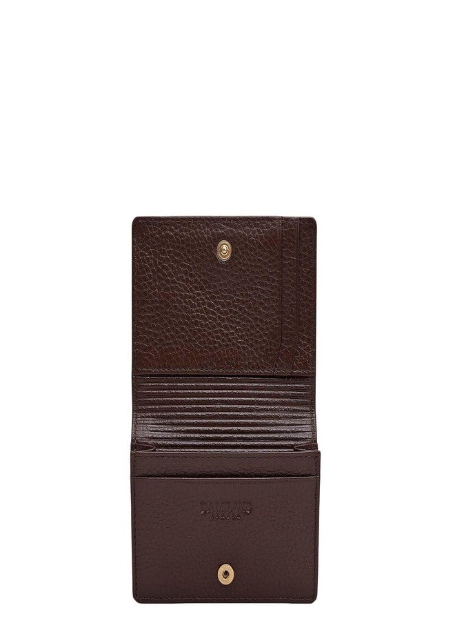 Da Milano Leather Card Holder for Men & for Women - Brown (10116OL) - Image 4